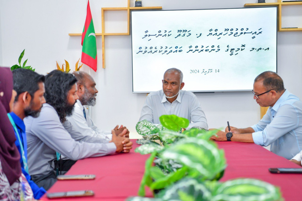 President Muizzu met F. Magoodhoo council and WDC members on Saturday