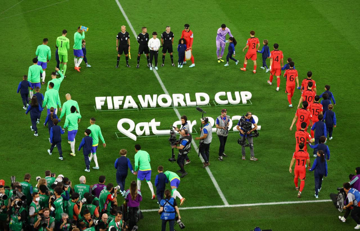 ބްރެޒިލް އަދި ކޮރެއާ ކުޅުނު މެޗުގެ ތެރެއިން - ފޮޓޯ: ރޮއިޓާސް