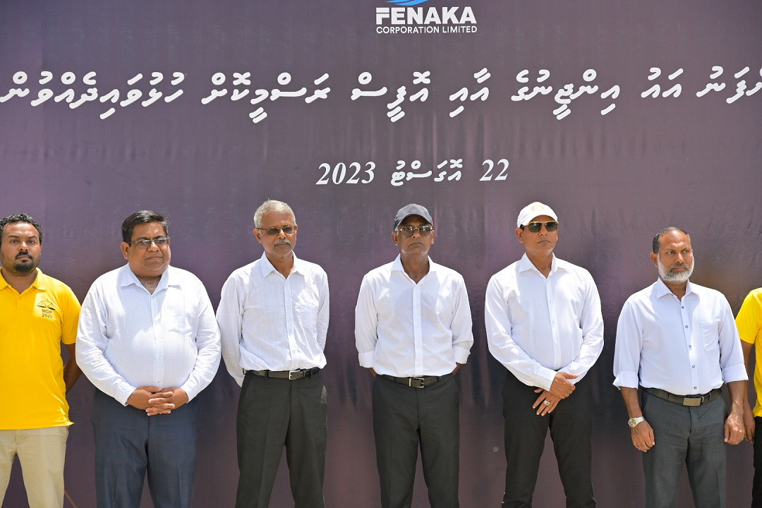 ބ. އަތޮޅު ދޮންފަނު އައު އިންޖީނުގެ އާއި ފެނަކަ އޮފީސް ހުޅުވުމުގެ ރަސްމިއްޔާތުގެ ތެރެއިން - ފޮޓޯ: ރައީސް އޮފީސް