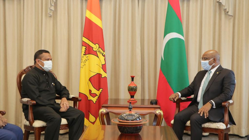 The new High Commissioner of Sri Lanka called on the Maldivian Minister on Tuesday