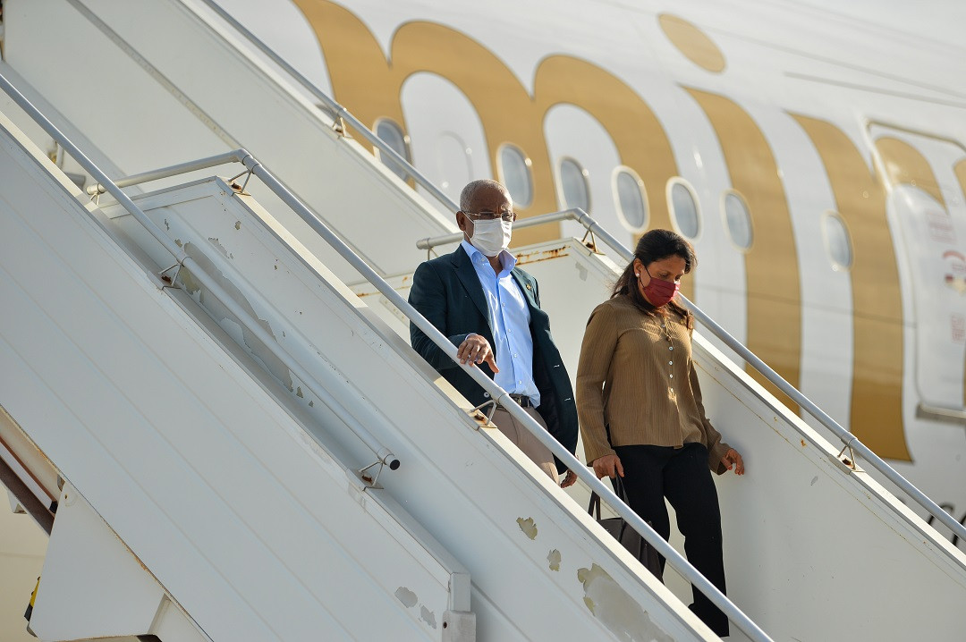 President Solih, First Lady Fazna