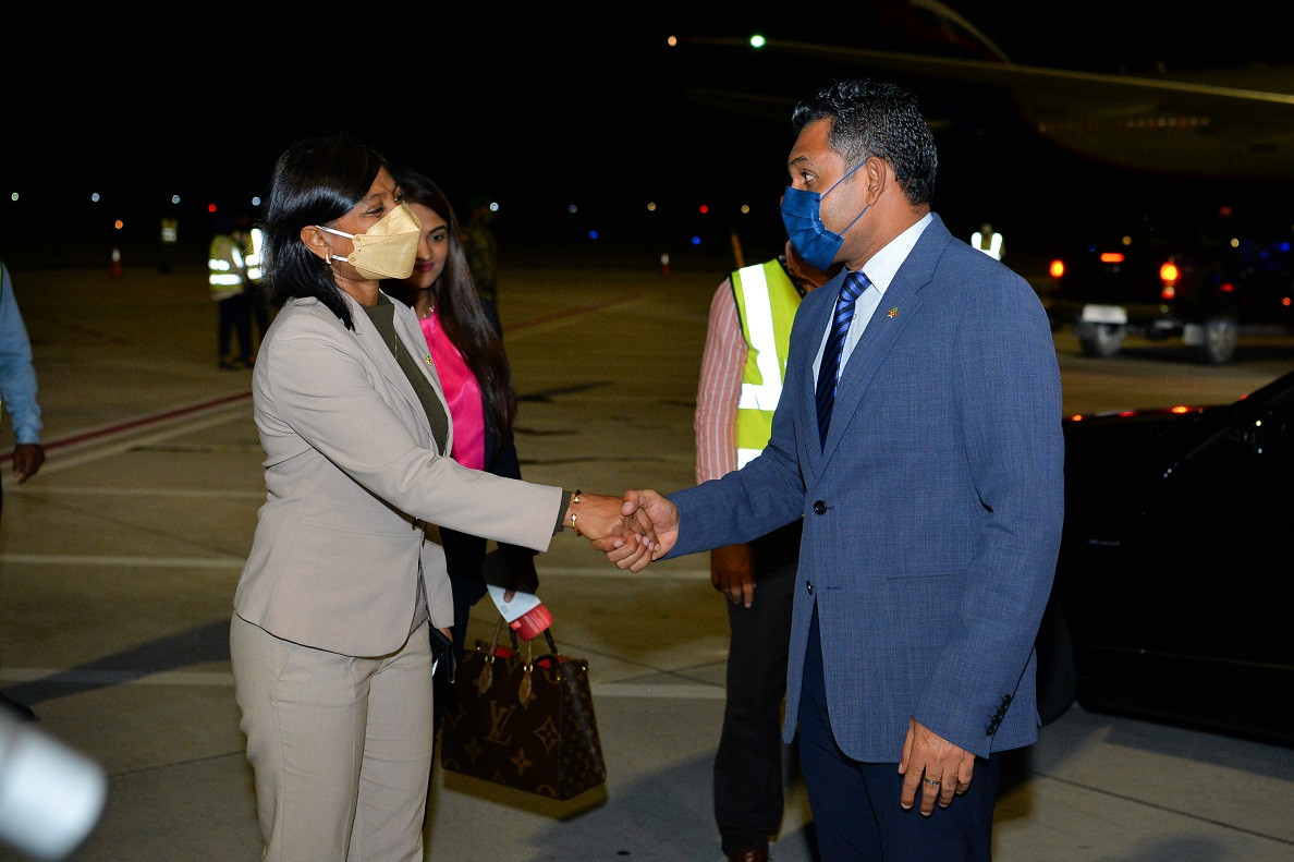 Vice President departed for the United Arab Emirates to attend the IOC 2021 on Thursday night