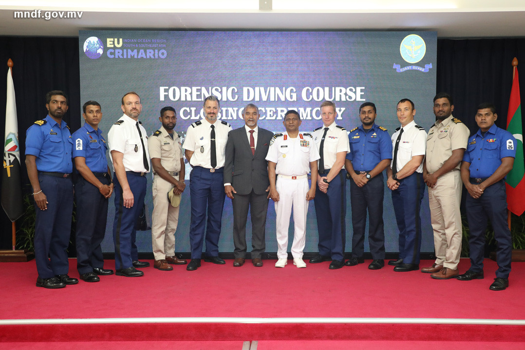 ރާއްޖޭގައި ބޭއްވި ފުރަތަމަ ފޮރެންސިކް ޑައިވިންގ ކޯސް ނިންމުމުގެ ރަސްމިއްޔާތު