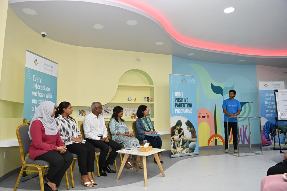 The President and First Lady attend the launching of the Joint Positive Parenting Program