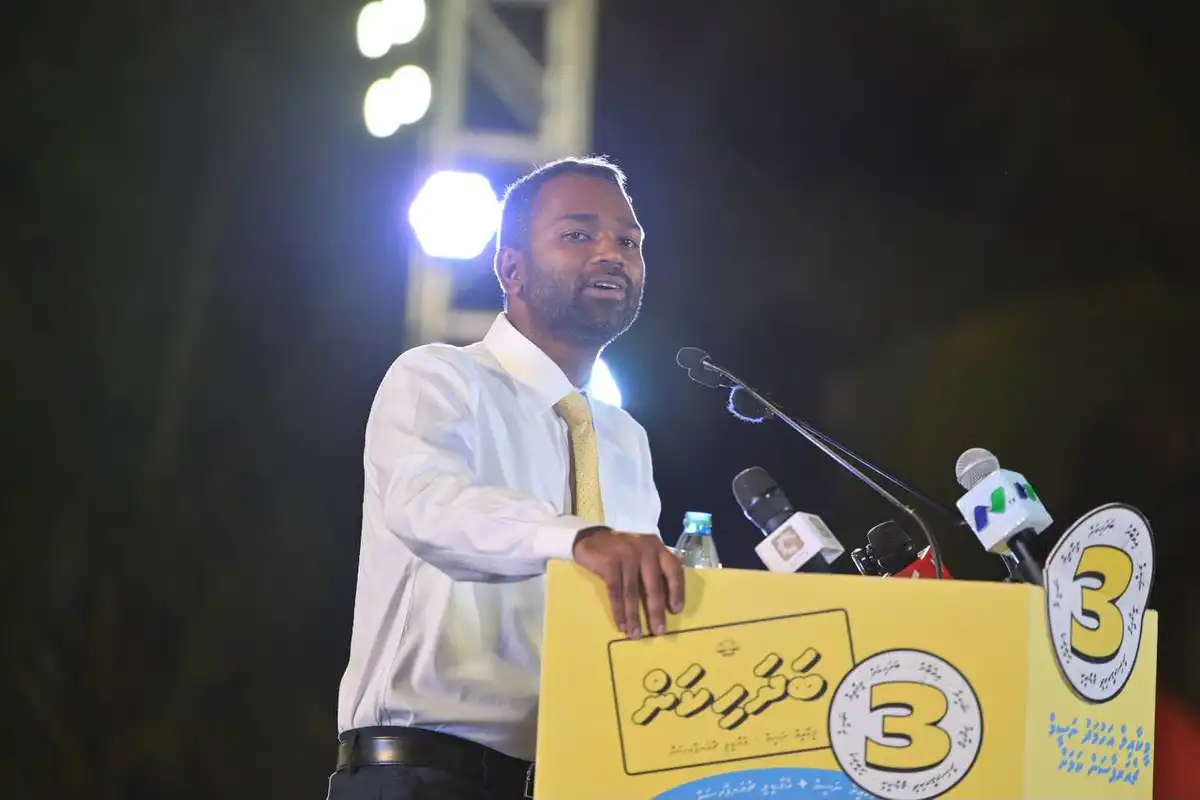 ގަލޮޅު ދެކުނު ދާއިރާގެ މެންބަރު މީކާއިލް އަހުމަދު ނަސީމް.