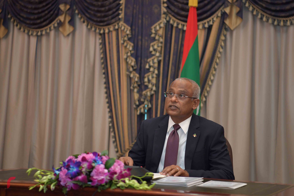 ކޮވިޑް19 އާއި ގުޅިގެން ސާކުގެ މެންބަރު ޤައުމުތަކުގެ ލީޑަރުން ބައިވެރިވި ވީޑިއޯ ކޮންފަރެންސްގައި ރައީސް ބައިވެރިވެ ވަޑައިގެންނެވުން --- ފޮޓޯ ރައީސް އޮފީސް