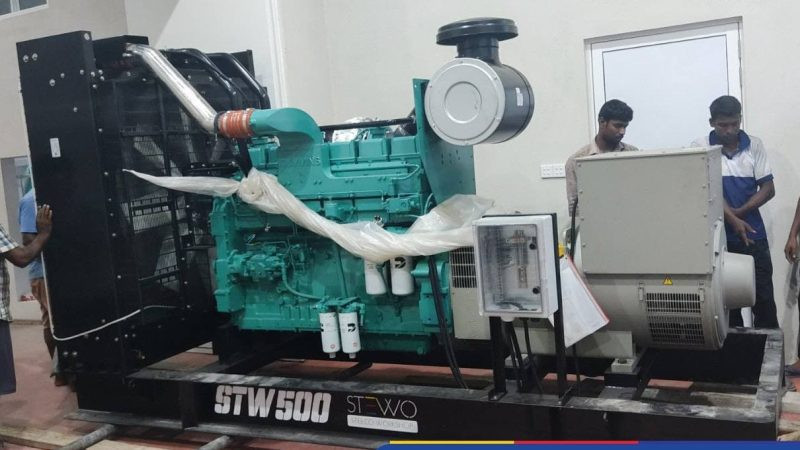 ވ. ތިނަދޫގައި ސްޓެލްކޯއިން ހެދި އެސްޓީޑަބްލިއު500 ޖަނަރޭޓަރ އިންސްޓޯލް ކުރުމުގެ މަސައްކަތް ކުރިއަށްދަނީ