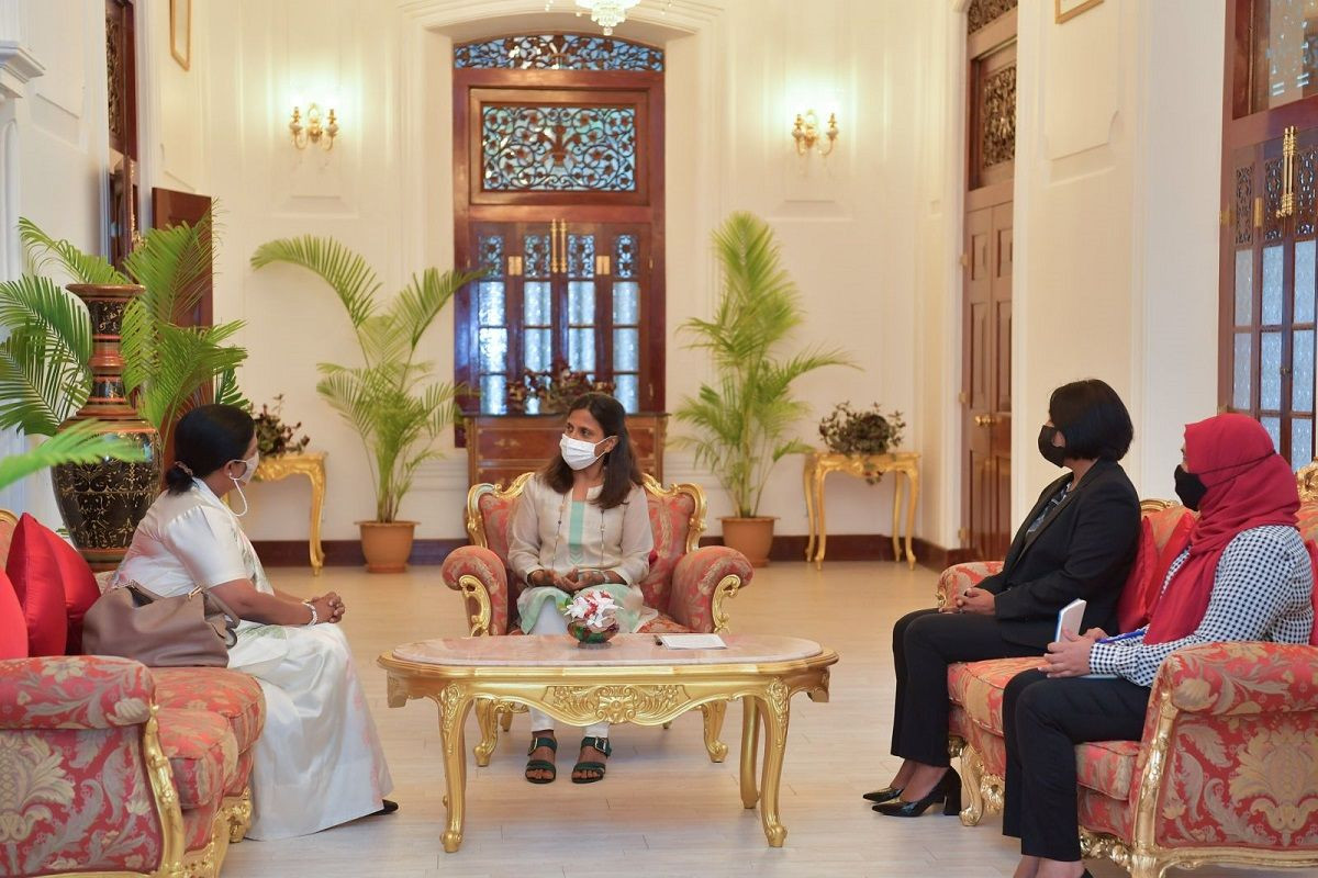 Spouse of SAARC Secretary General pays courtesy call on First Lady