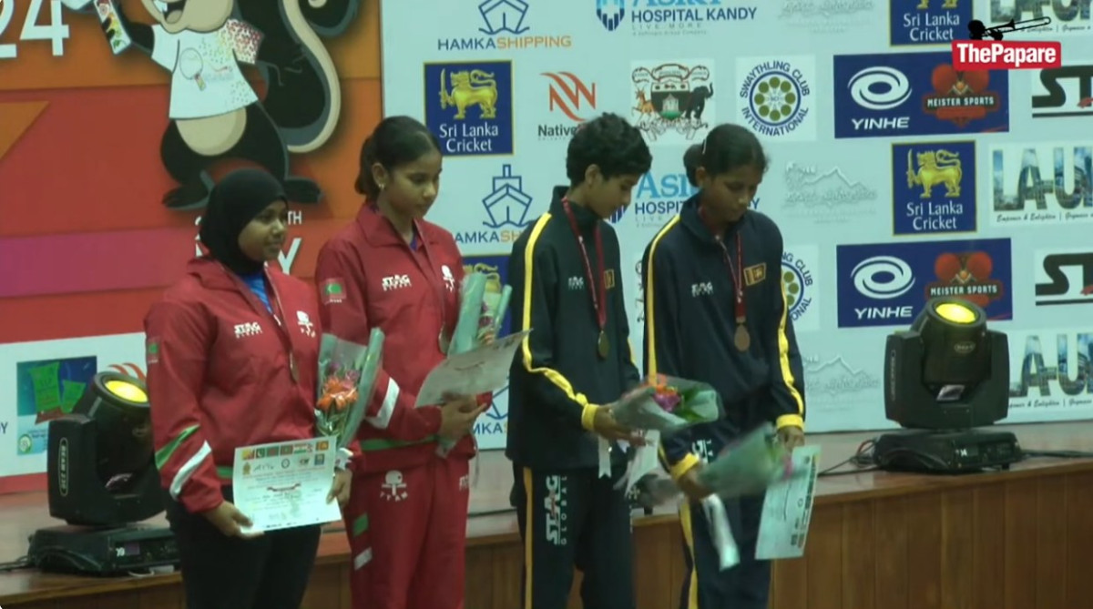 ސައުތު އޭޝިއަން ޔޫތު ޓޭބަލް ޓެނިސް މުބާރާތުގެ ނިންމުމުގެ ރަސްމިއްޔާތުގެ ތެރެއިން