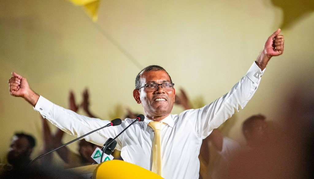 Former President and current Speaker of Parliament, Mohamed Nasheed