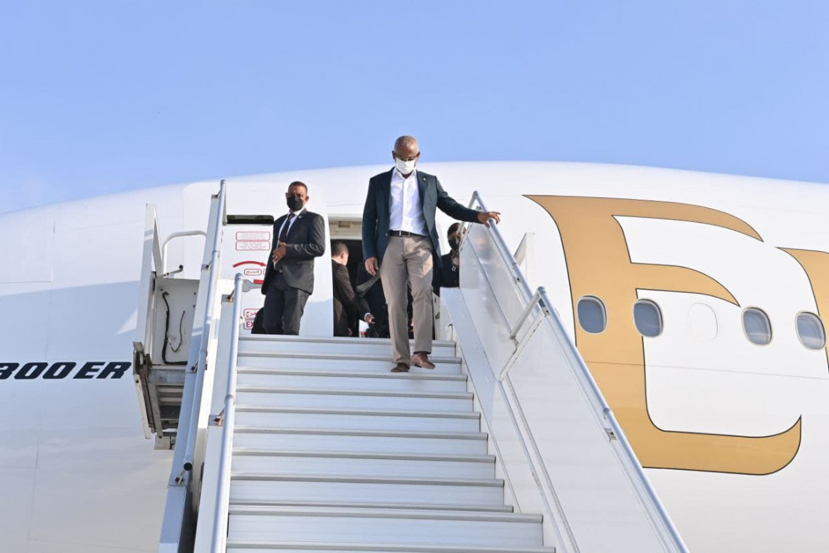 President Solih concludes official visit to UAE