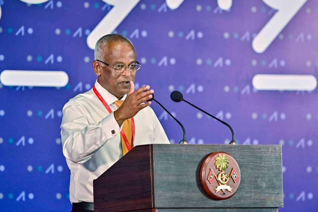 President Ibrahim Mohamed Solih at the closing ceremony of third Viavathi Raajje Conference