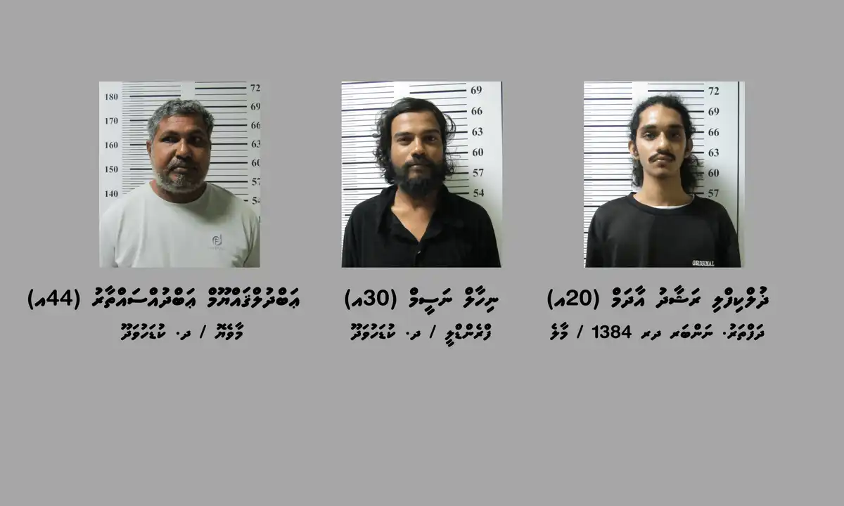 މަސްތުވާތަކެތީގެ މައްސަލައެއްގައި ދ. ކުޑަހުވަދޫ އިން ހައްޔަރު ކުރި 3 މީހުން