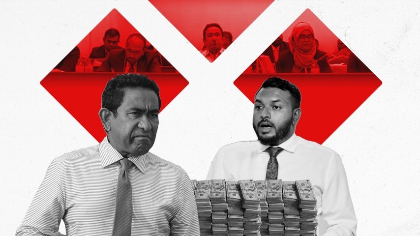 ކުރީގެ ރައީސް އަބްދުﷲ ޔާމީން އާއި އަހުމަދު ނަރީޝް