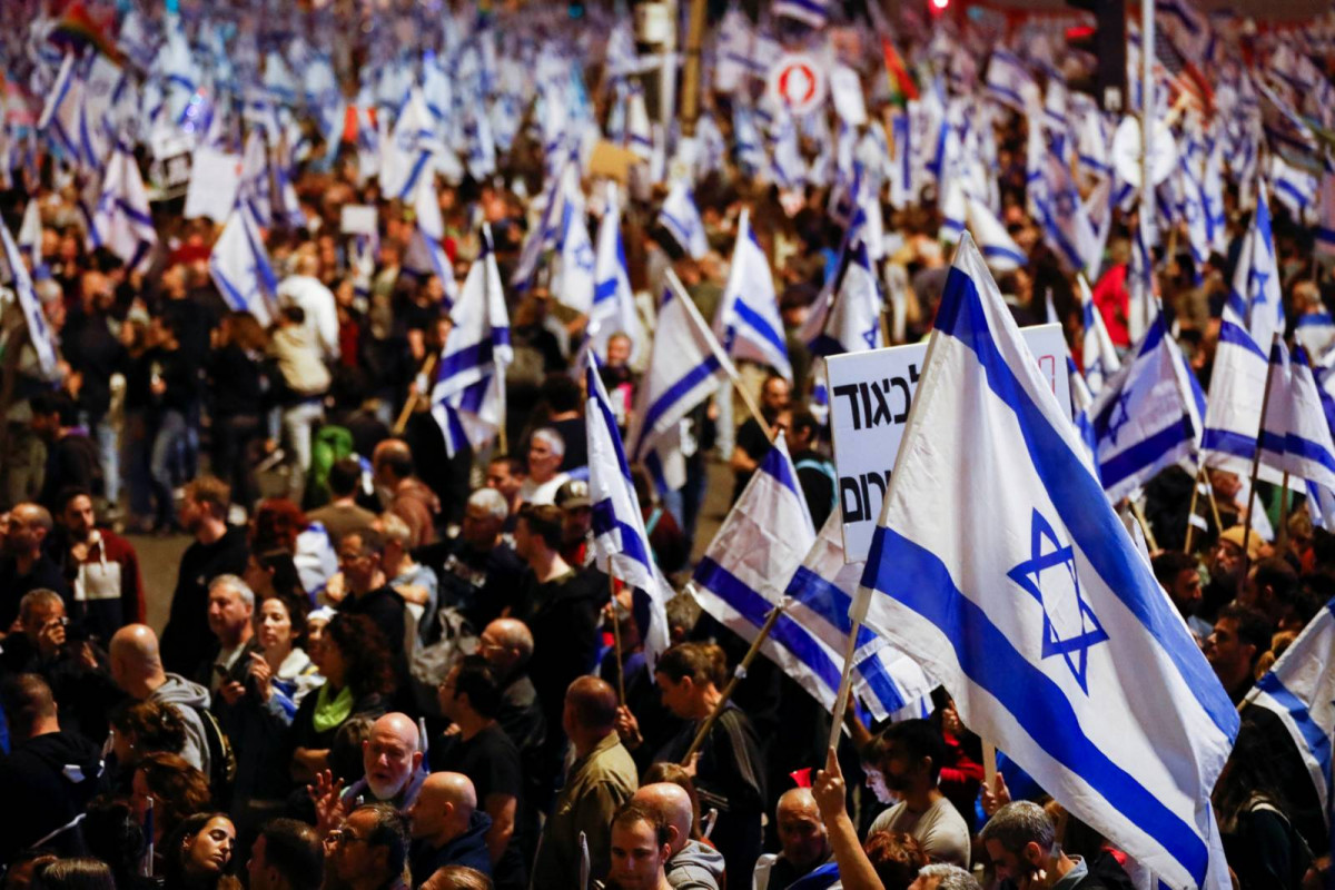 ޝަރުއީ ނިޒާމު ބަދަލުކުރުމާ ދެކޮޅަށް އިސްރާއިލުގައި ކުރަމުންދާ މުޒާހަރާ