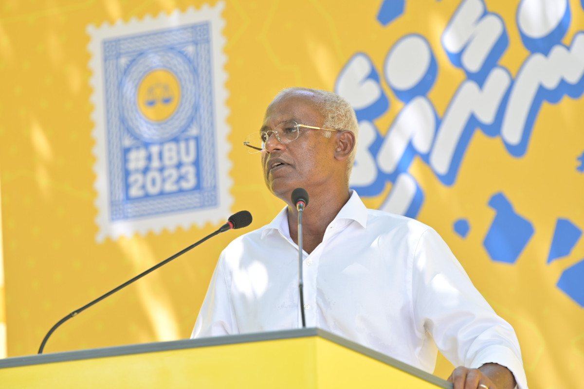 ރައީސް އިބްރާހީމް މުހައްމަދު ސާލިހް ދެއްވަދޫގައި ވާހަކަފުޅުދައްކަވަނީ