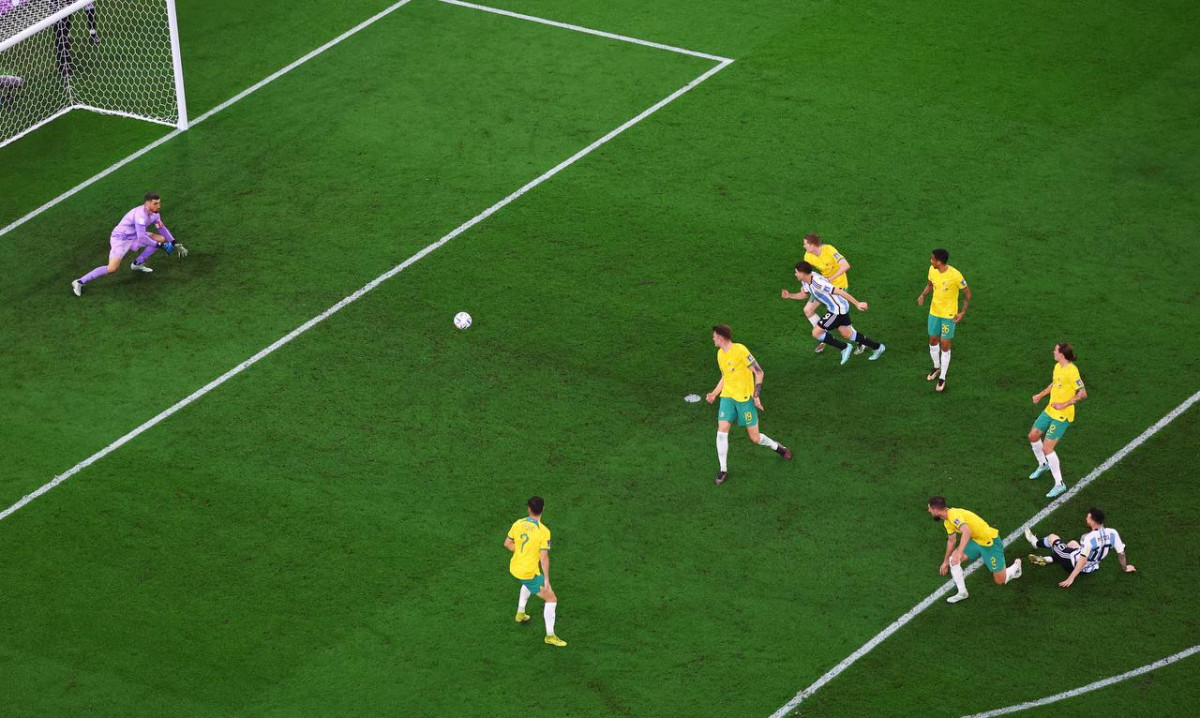 އޮސްޓްރޭލިޔާ އަދި އާޖެންޓީނާ ކުޅުނު މެޗުގެ ތެރެއިން - ފޮޓޯ: ރޮއިޓާސް