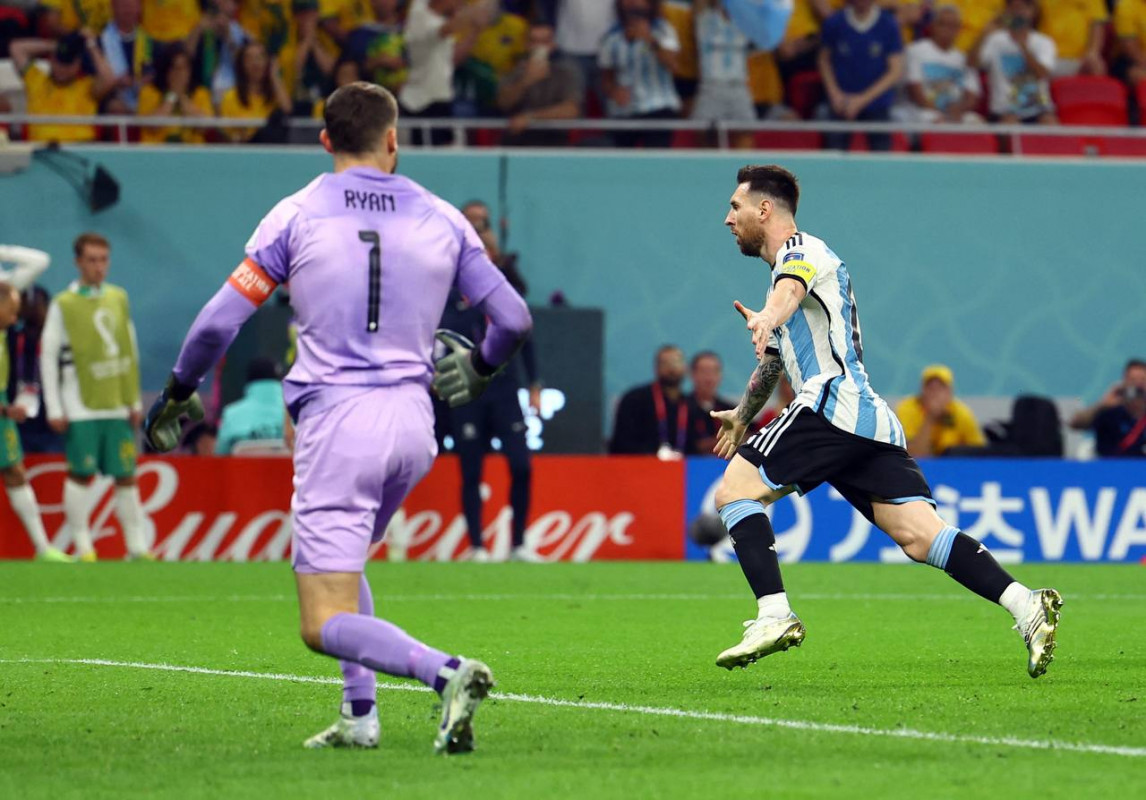 އޮސްޓްރޭލިޔާ އަދި އާޖެންޓީނާ ކުޅުނު މެޗުގެ ތެރެއިން - ފޮޓޯ: ރޮއިޓާސް