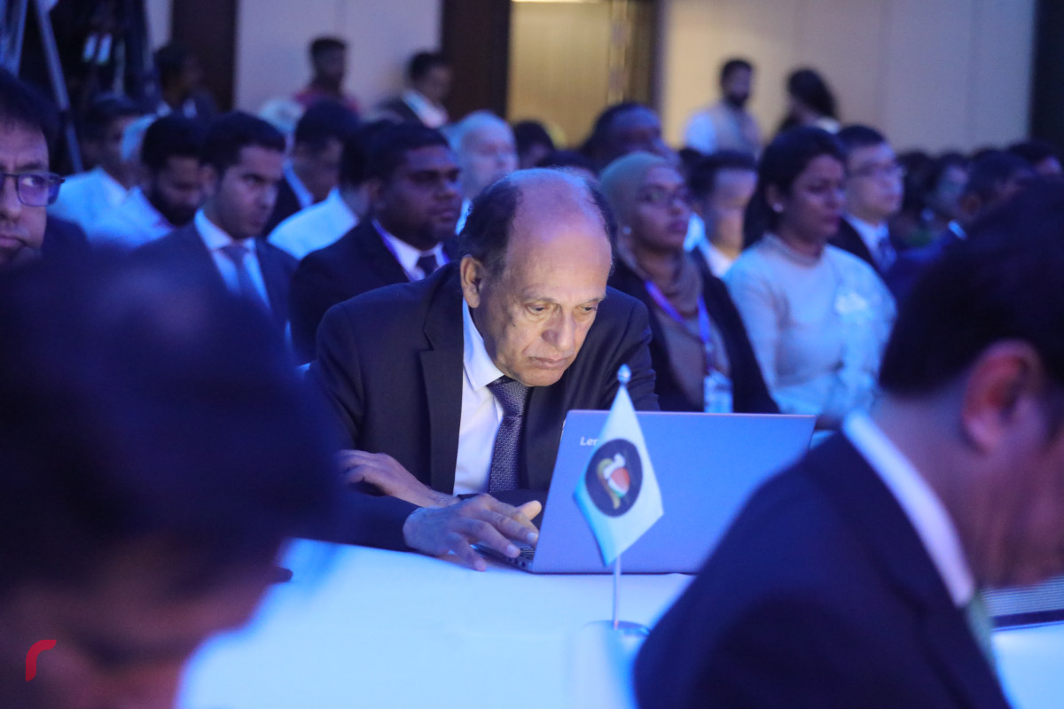 03 ސެޕްޓެމްބަރ 2019 | 4 ވަނަ ސައުތް އޭޝިއަން ކޮންފަރެންސް ފެށުމުގެ ގޮތުން ޕެރެޑައިޒް އައިލެންޑް ރިސޯޓުގައި ބޭއްވި ޖަލްސާގެ ތެރެއިން -- ފޮޓޯ: ޝުއައިބް މުހައްމަދު