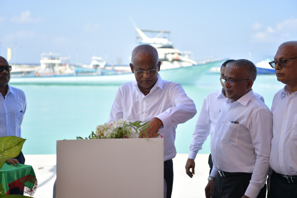 President Ibrahim Mohamed Solih on Sunday, officially inaugurated the harbors of Maradhoo and Maradhoo-Feydhoo of Addu City, in two different ceremonies.  