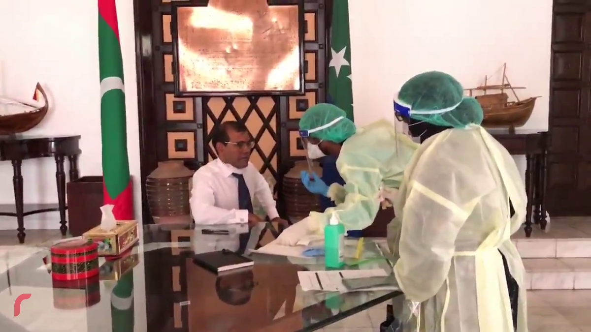 ރައީސް ނަޝީދު ކޮވިޑް-19 އަށް ޓެސްޓްކުރައްވަނީ