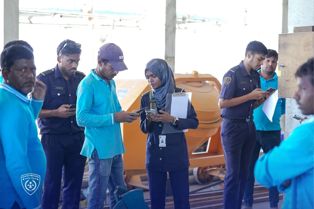 An operation launched by the immigration office in Guraidhoo island
