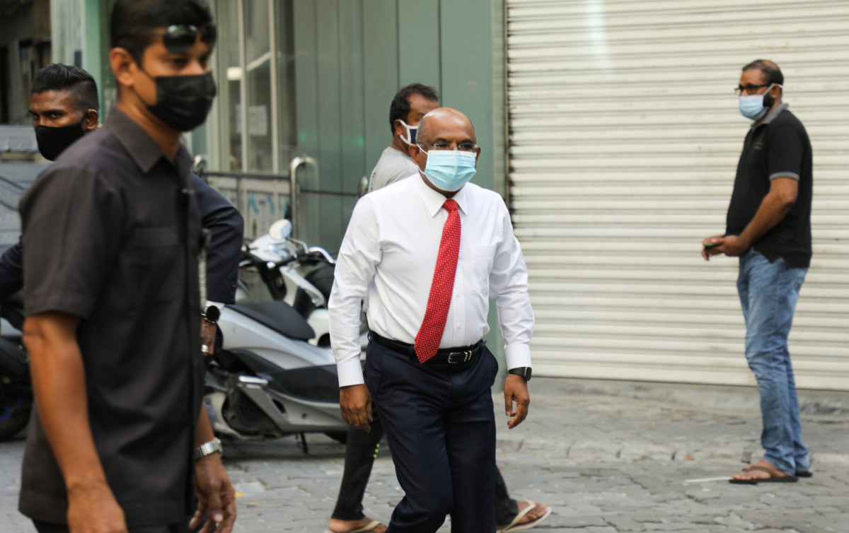 އދ.ގެ އާންމު މަޖިލީހުގެ ރައީސް އަބްދުﷲ ޝާހިދު ރާއްޖެޓީވީގެ ފަށާއިރު ޕްރޮގްރާމަށް ވަޑައިގަންނަވަނީ - ފޮޓޯ: ރާއްޖެއެމްވީ