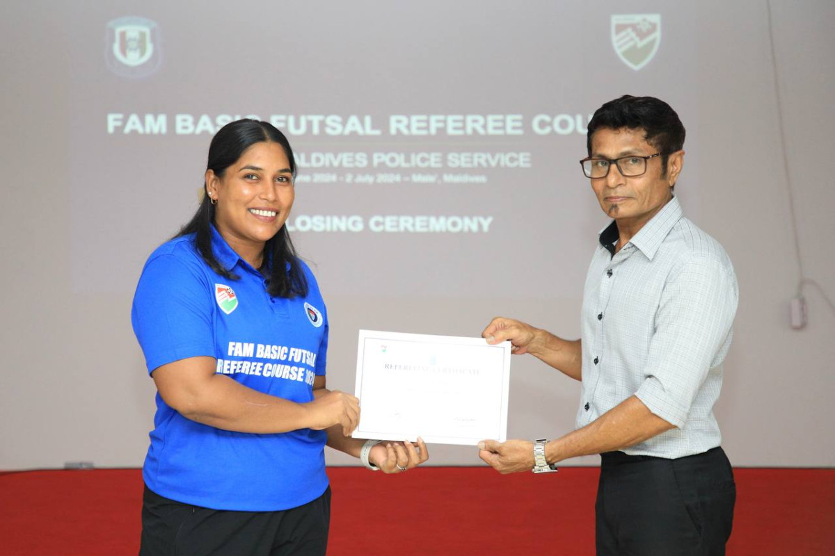 Police Club and FAM jointly conducted a Basic Futsal Referee Course