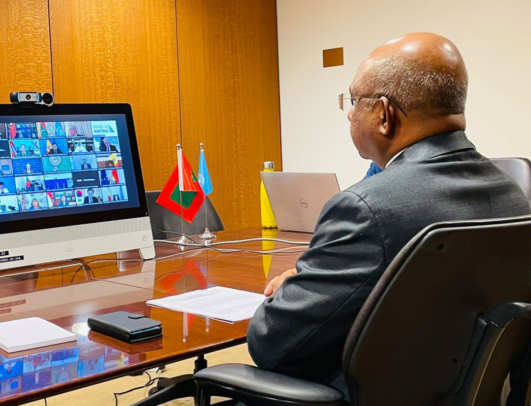 Foreign Minister Shahid delivers statement at the virtual Covid-19 ministerial hosted by the United States Secretary of State
