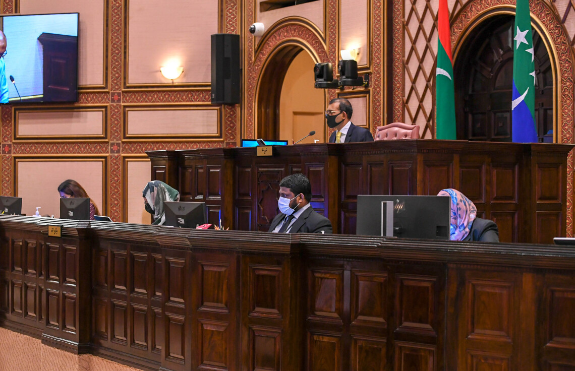 ރައްޔިތުންގެ މަޖިލީހުގެ 2020 ވަނަ އަހަރުގެ ދެވަނަ ދައުރުގެ 9 ވަނަ ޖަލްސާގެ ތެރެއިން -- ފޮޓޯ: ރައްޔިތުންގެ މަޖިލިސް