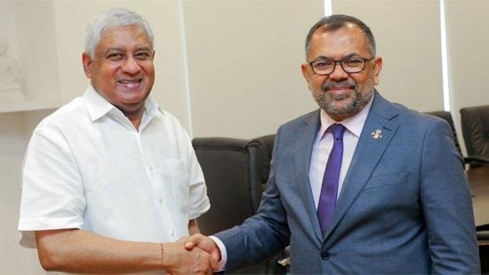 FM Zameer with Minister of Public Security of Sri Lanka Tiran Alles