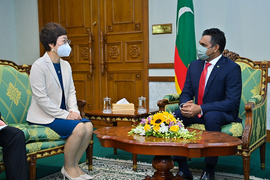The Chinese Ambassador paid a courtesy call on Vice President Faisal Naseem on Wednesday