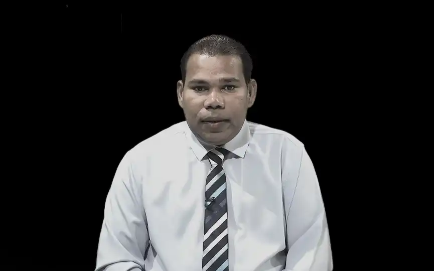 ރާއްޖެޓީވީގެ ވައުދުނާމާ ޕްރޮގްރާމްގައި ރައްޔިތުންގެ މަޖިލީހުގެ މަރަދޫ ދާއިރާގެ މެންބަރު އަހުމަދު ދީދީ ވާހަކަ ދައްކަވަނީ