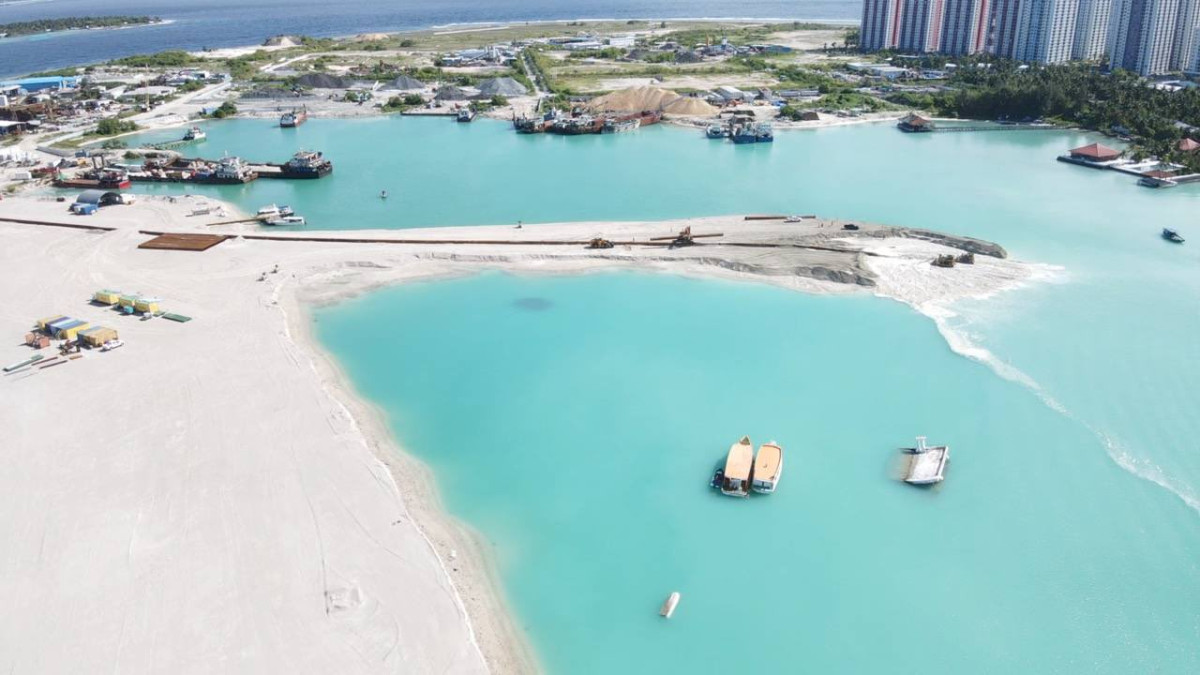 ހުޅުމާލެ ބިން ހިއްކުމުގެ މަސައްކަތް ކުރިއަށްދަނީ- ފައިލް ފޮޓޯ