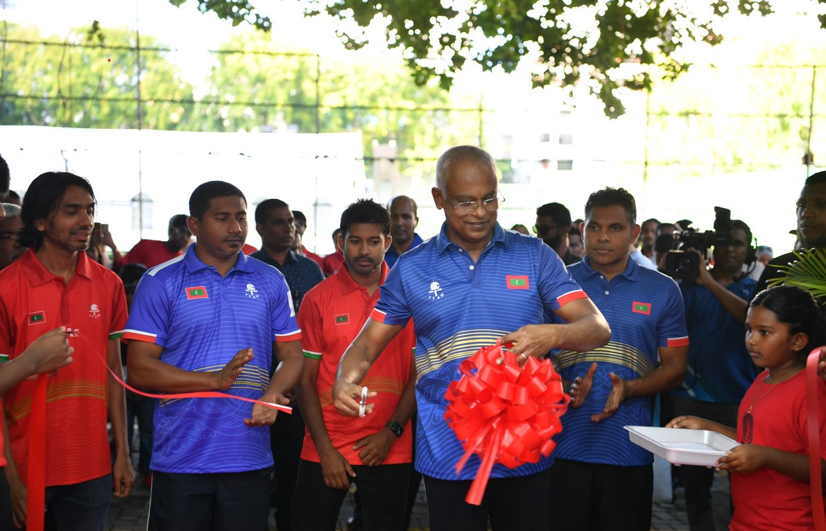 “މާލެ ޓީޓީ ހޯލް” ރައީސުލްޖުމްހޫރިއްޔާ އިބްރާހީމް މުޙައްމަދު ޞާލިޙް ހުޅުވައިދެއްވުން