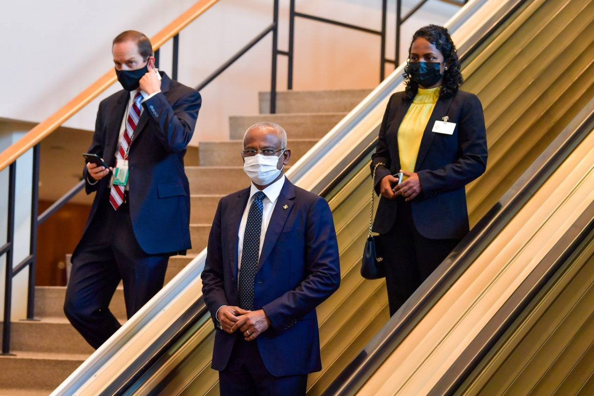 Solih urged world leaders to ensure multilateral banks and international financial institutions are in the position to provide low-cost capital