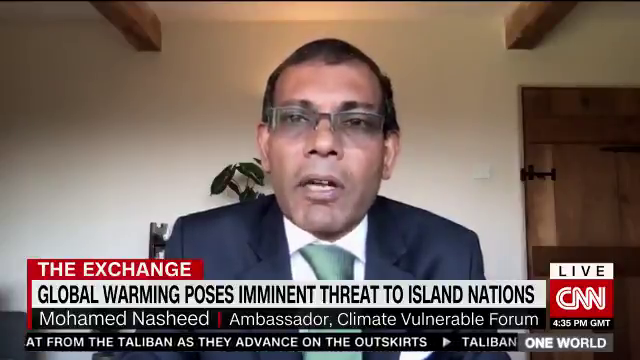 ކުރީގެ ރައީސް ނަޝީދު ސީ.އެން.އެން.އަށް ދެއްވި ބަސްތީގަތުމުގެ ތެރެއިން