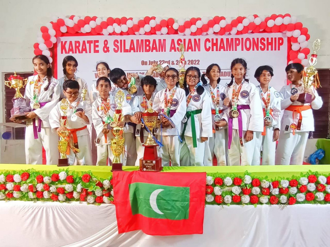 އޭޝިއަން ކަރާޓޭ ޗެމްޕިއަންޝިޕްގައި ވާދަކުރި ދިވެހި ޓީމު