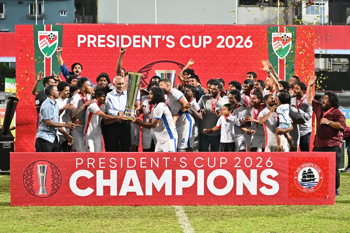 ސީޒަންގައި މާޒިޔާ ބަލިކުރި ފުރަތަމަ ޓީމުގެ ޝަރަފާ އެކު، އޮޑިން ޕްރެޒިޑެންޓްސް ކަޕް ކާމިޔާބު ކޮށްފި