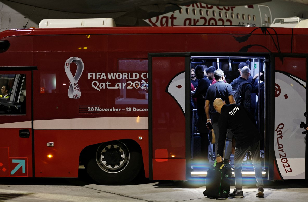 ފީފާ ވޯލްޑް ކަޕް - ގަތަރު ޓީމު ދޯހާއަށް ދަތުރުކުރުން