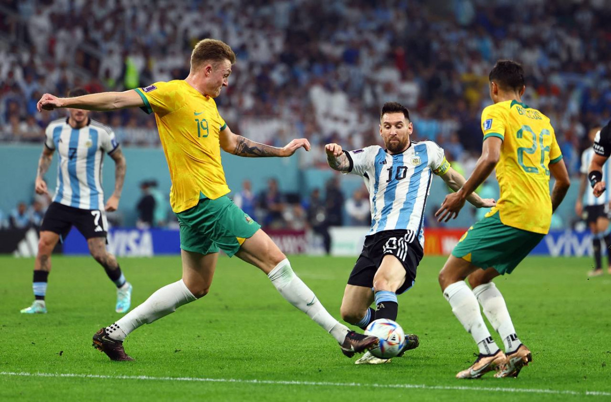 އޮސްޓްރޭލިޔާ އަދި އާޖެންޓީނާ ކުޅުނު މެޗުގެ ތެރެއިން - ފޮޓޯ: ރޮއިޓާސް