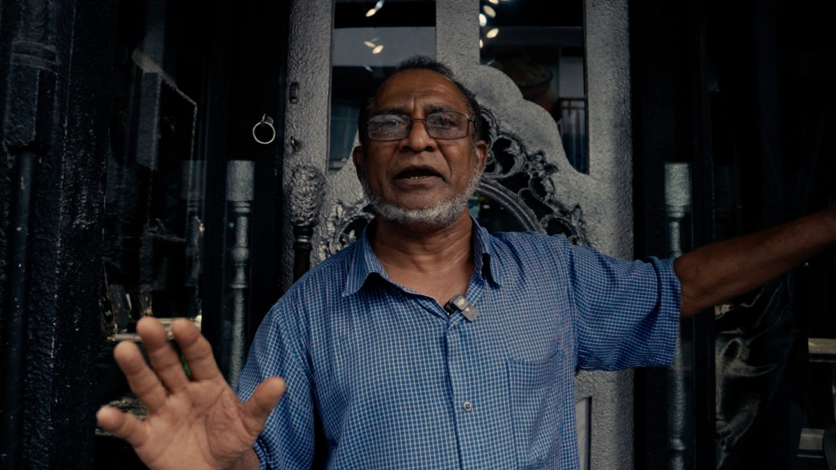 Naseer details how the floodwater entering shops incurred severe damages