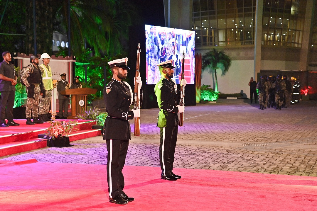 ސިފައިންގެ 131 ވަނަ އަހަރީ ދުވަހުގެ ޖަލްސާގެ ތެރެއިން - ފޮޓޯ: ރައީސް އޮފީސް