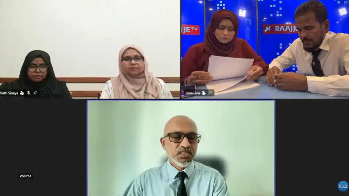މައުލޫމާތު ހޯދައި ލިބިގަތުމުގެ ޙައްޤުގެ ޤާނޫނުގެ ދަށުން ރައީސް އޮފީހަށް ރައްދުވާ ގޮތަށް ރާއްޖެޓީވީން އިންފޮމޭޝަން ކޮމިޝަނަރުގެ އޮފީހަށް ހުށަހަޅާފައިވާ މައްސަލައިގެ އަޑުއެހުން.