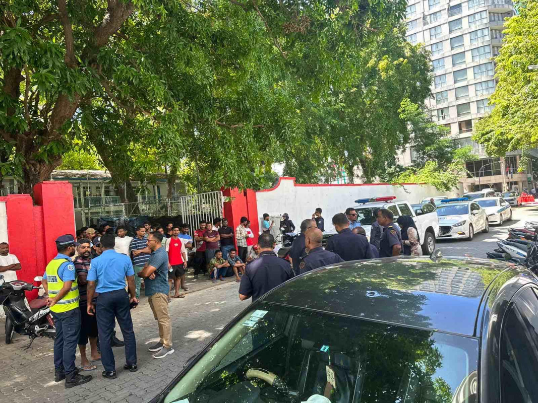 Several expatriates protested against unpaid wages