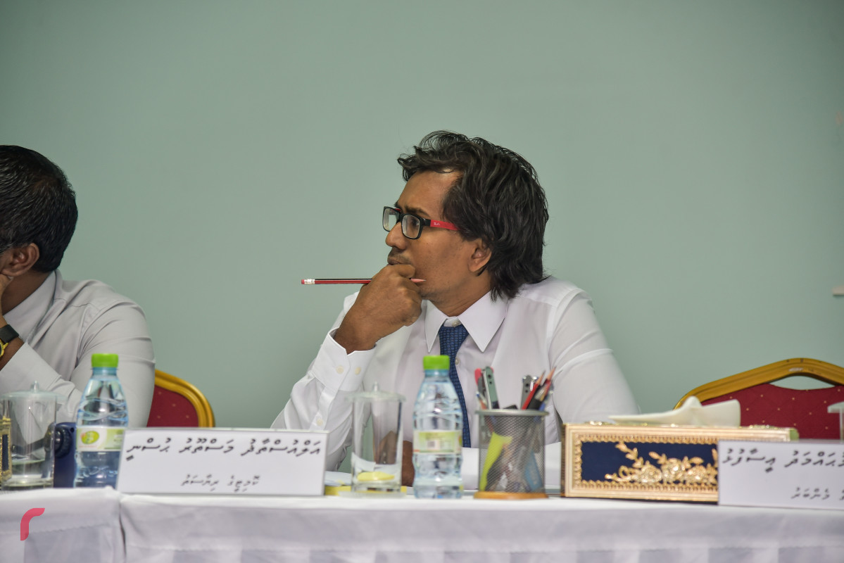 15 ޖުލައި 2019 --ފަނޑިޔާރު ހަސަން ސައީދުގެ މައްސަލަ ބެލި ކޮމެޓީގެ ރައީސް އަލްއުސްތާޒް މަސްތޫރު ހުސްނީ -- ފޮޓޯ: ޝުއައިބް މުހައްމަދު