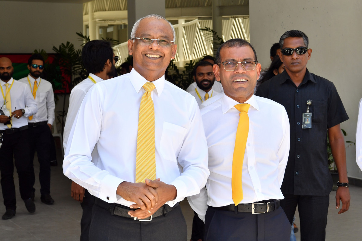 ރައީސުލްޖުމްހޫރިއްޔާ އިބްރާހީމް މުހައްމަދު ސާލިހާއި ރައީސް މުހައްމަދު ނަޝީދު