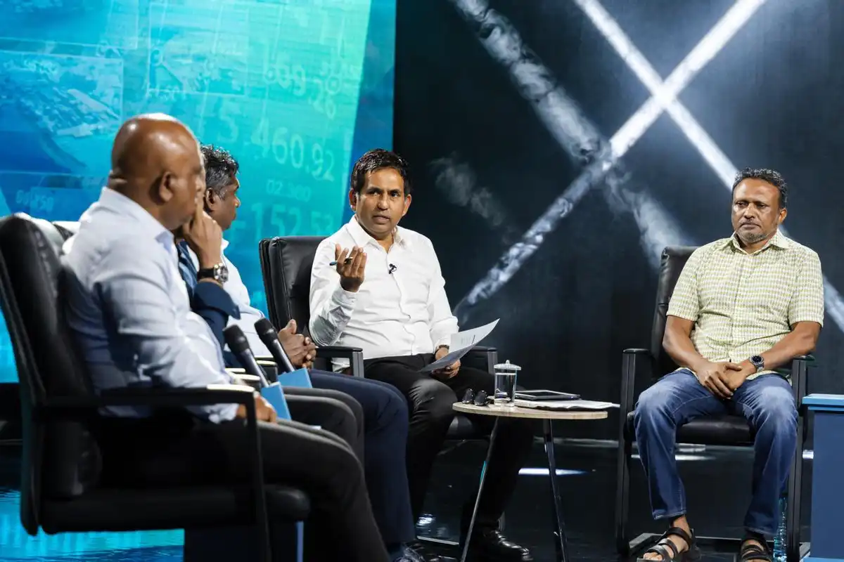 ރާއްޖޭގެ އިގުތިސާދީ ތަރައްގީއާ ބެހޭ މިނިސްޓަރު މުހައްމަދު ސައީދު ޓީވީ ޕްރޮގްރާމް ހުށަހަޅުއްވަނީ