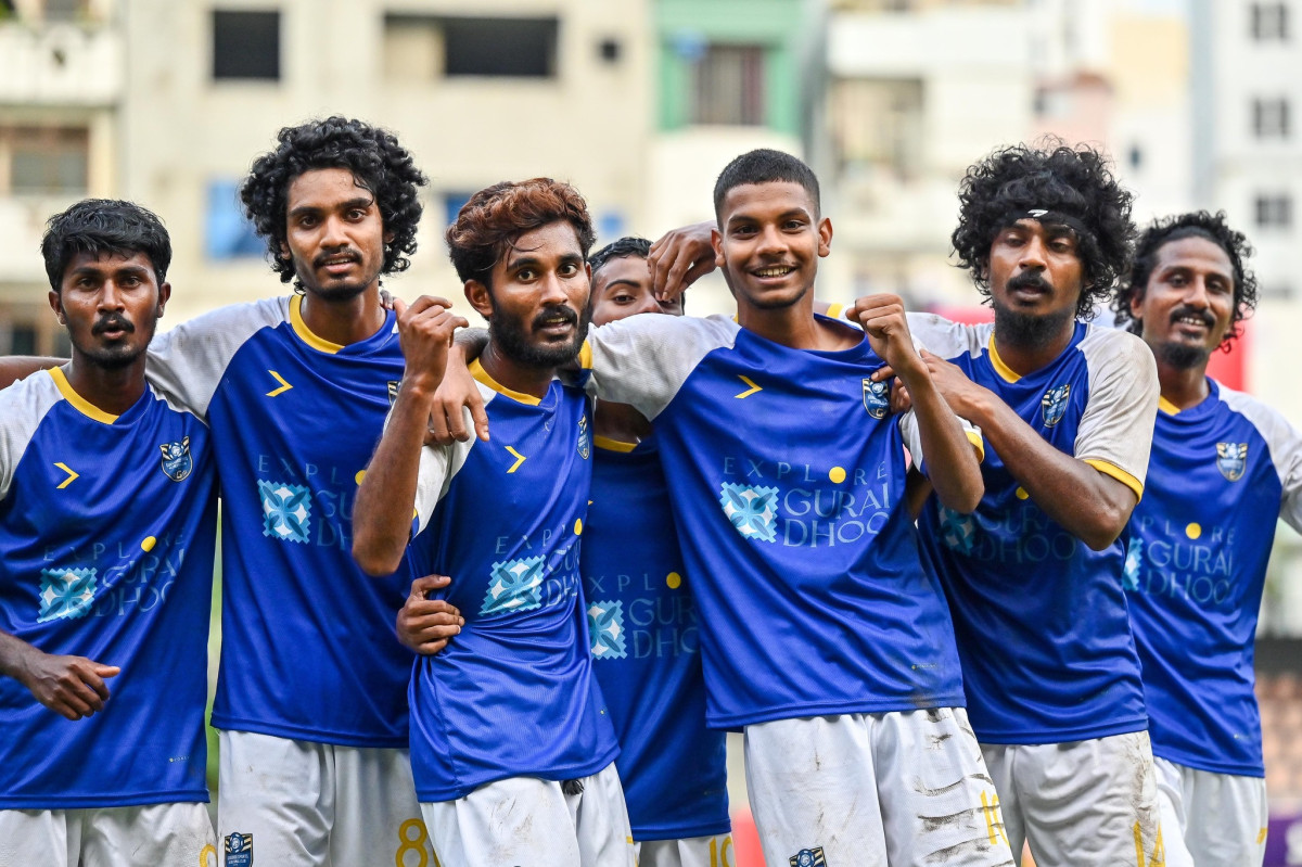 މެޗުގައި ލަނޑު ޖެހުމަށްފަހު ގުރައިދޫގެ ކުޅުންތެރިން އުފާ ފާޅު ކުރަނީ