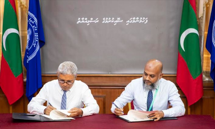 ކާރިސާތަކުން ލިބޭ ގެއްލުން ކުޑަކުރަން މަސައްކަތްކުރަން އެމްއެންޔޫ އާއި އެންޑީއެމްއޭ އިން ފަހުމުނާމާއެއްގައި ސޮއިކޮށްފި